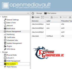 configurare NAS raspberry